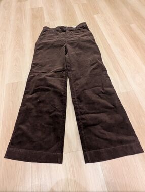 Loft NWT Palmer Wide Leg Brown Pants Size 12T